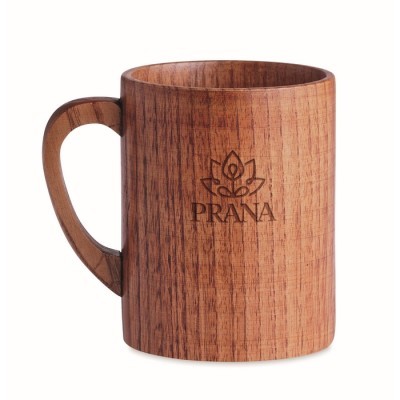 Taza madera de roble 280 ml personalizada